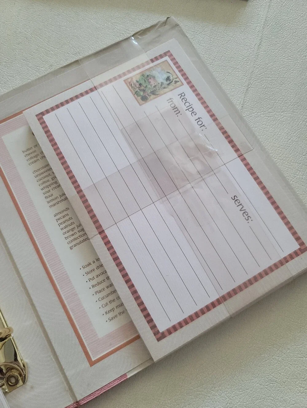 Meadowsweet Kitchens Recipe Binder Organizer Cottage Cottagecore Cookbook - NEW